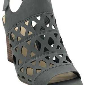 Vince Camuto Cutout Nubuck Heeled Sandals-Deverly